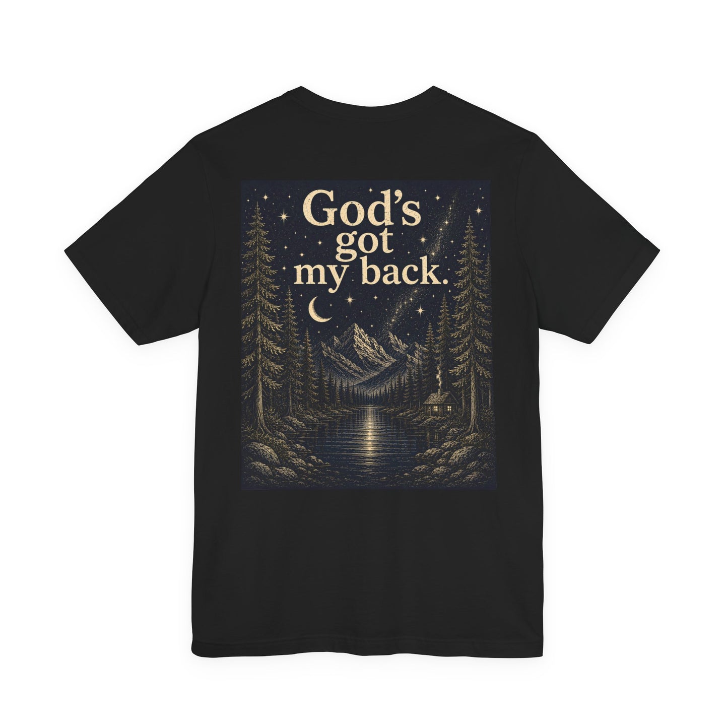 God’s Got My Back T‑Shirt — Faith-Based Scenic Tee