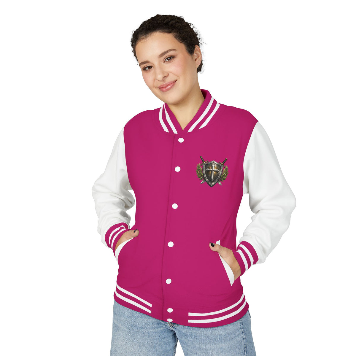 Letterman Jacket — "God's Got My Back" Compass Christian Varsity Jacket
