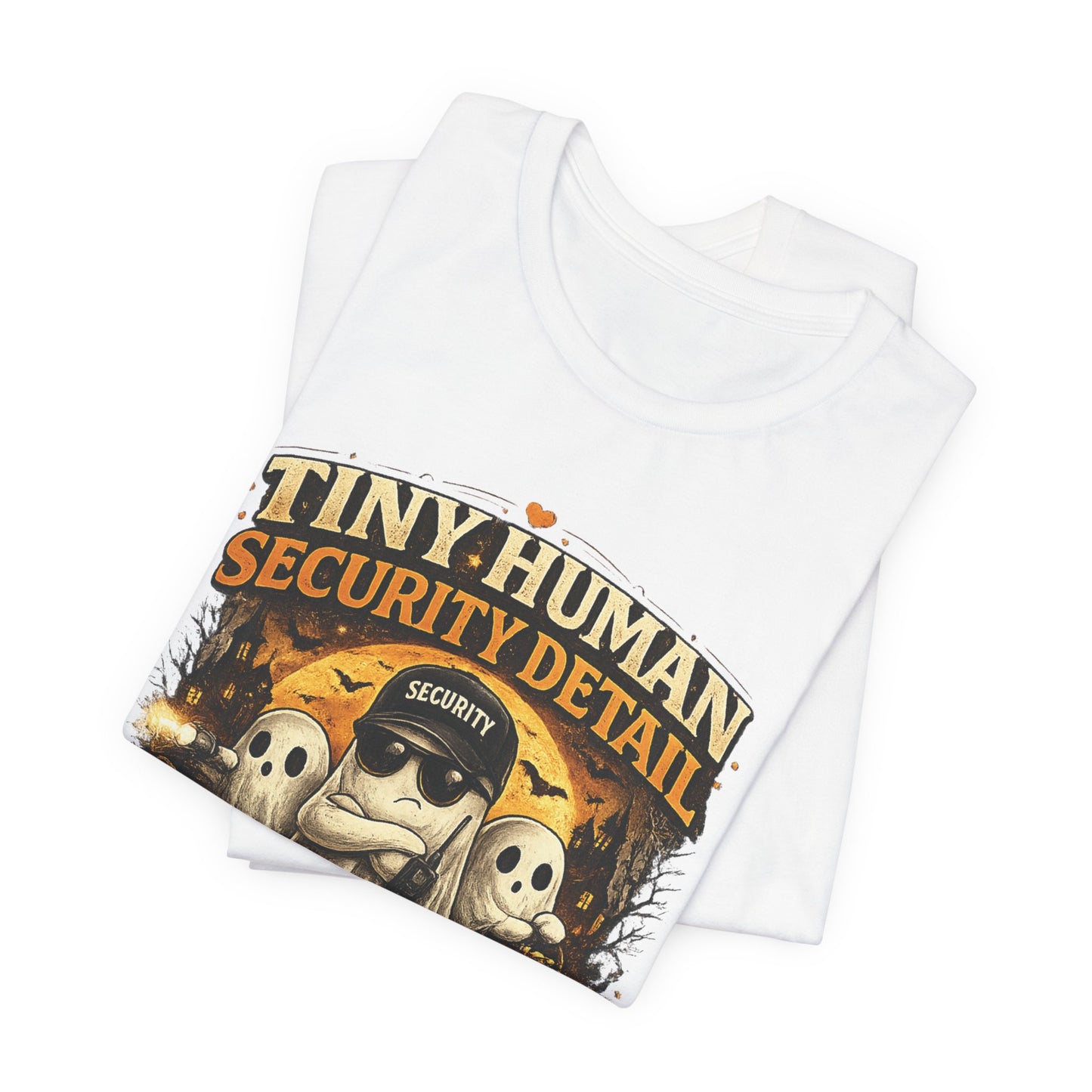 T-Shirt - Tiny Human Security Detail Halloween Baby Tee (Preventing Meltdowns)