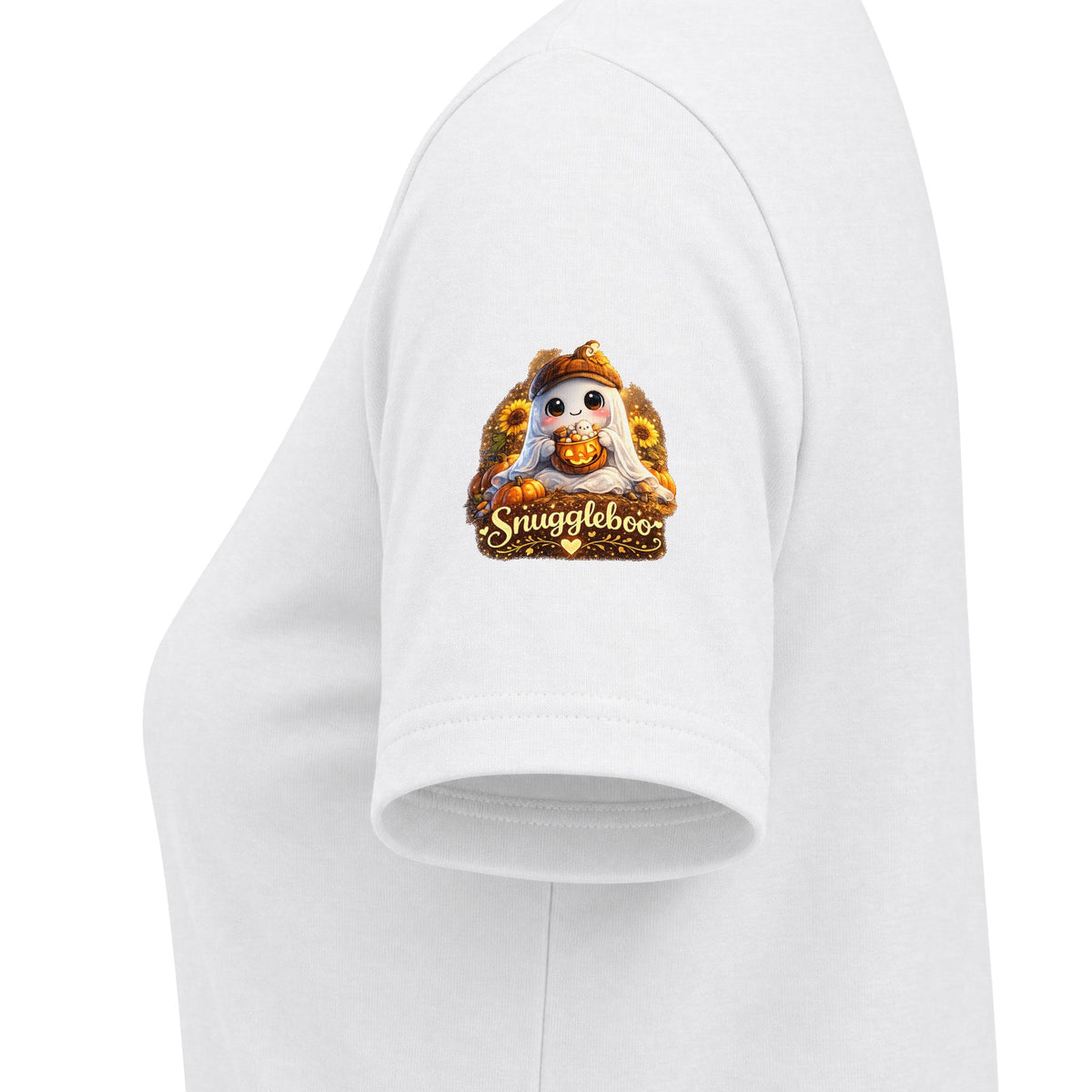 Grandma Halloween V-Neck Tee — Cute Ghost + Spooky Lettering