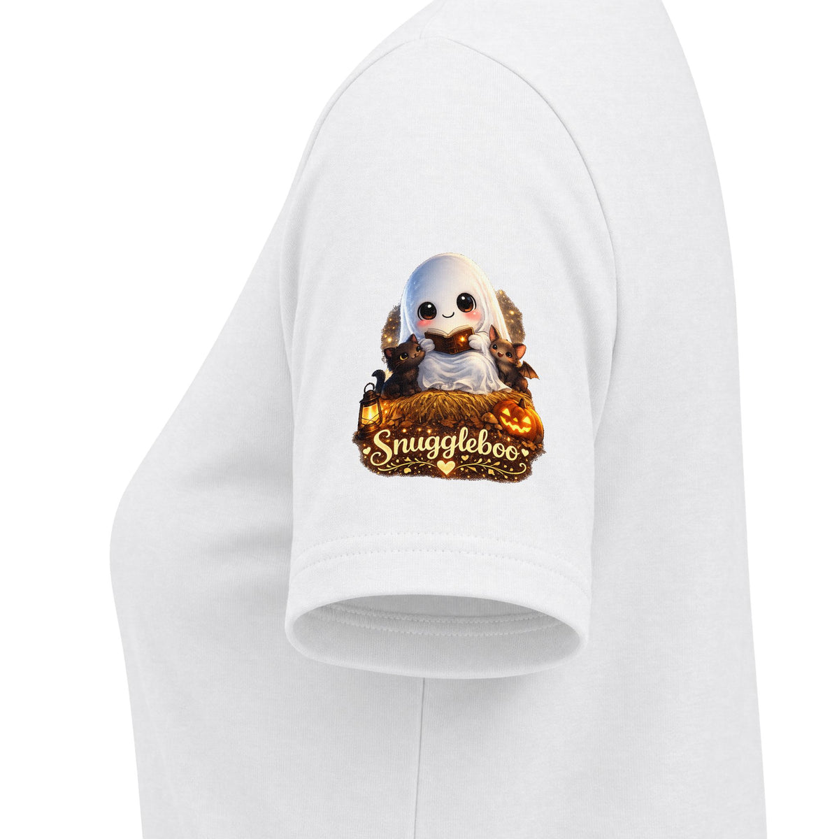 NoNna Halloween V-Neck Tee — Cute Ghost & Pumpkin Grandma Shirt
