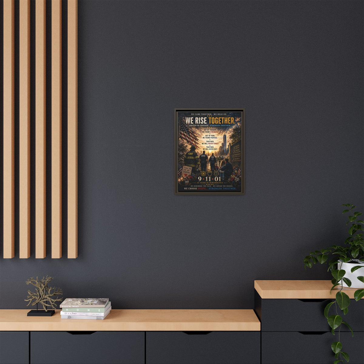 Matte Canvas, Framed (Multi-color)