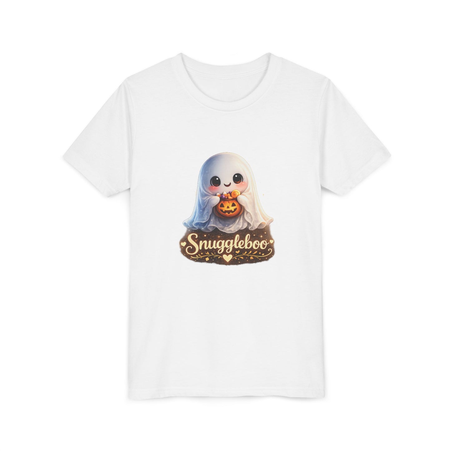 Youth Tee — 'Snuggleboo' Cute Halloween Ghost Shirt