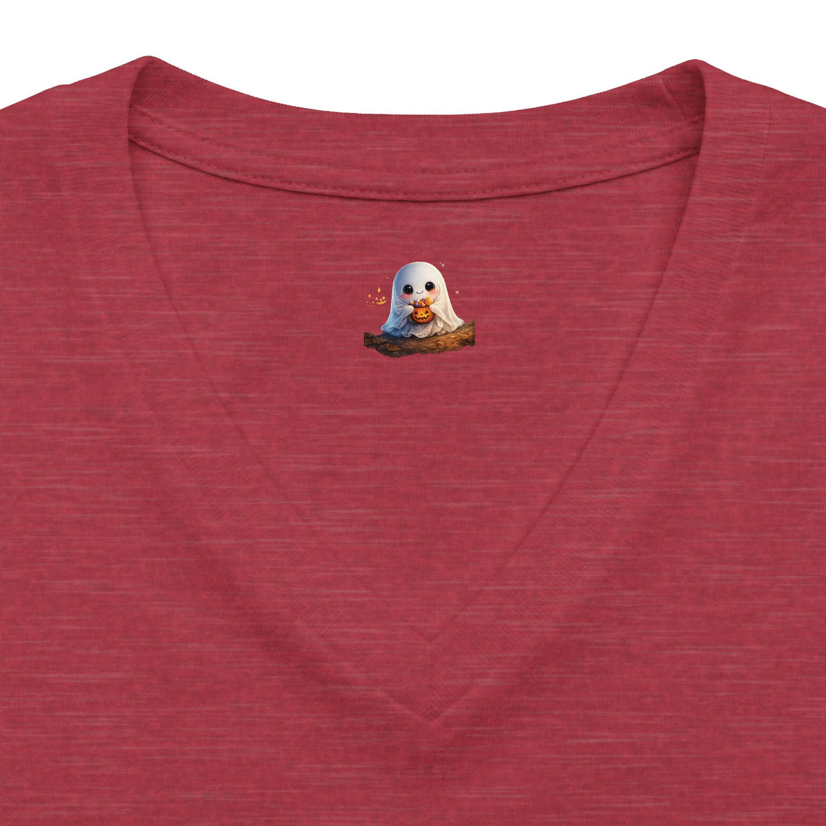 BEBE Halloween Graphic V-Neck Tee