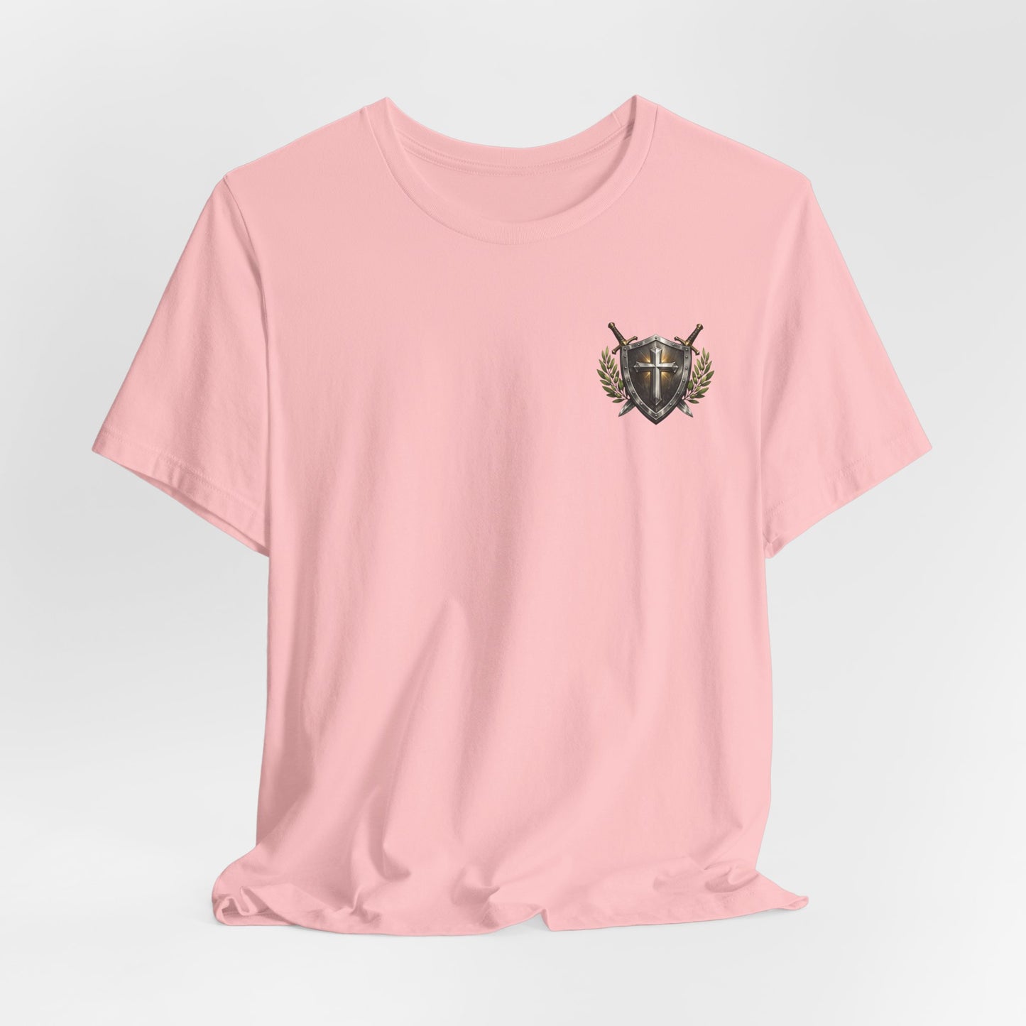 God's Got My Back Shield Tee — Christian Faith Cross T-Shirt