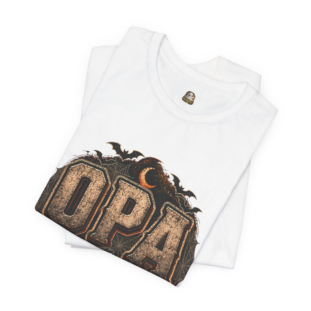 OPA Halloween Tee — Vintage Pumpkin, Lantern & Bat Graphic T-Shirt