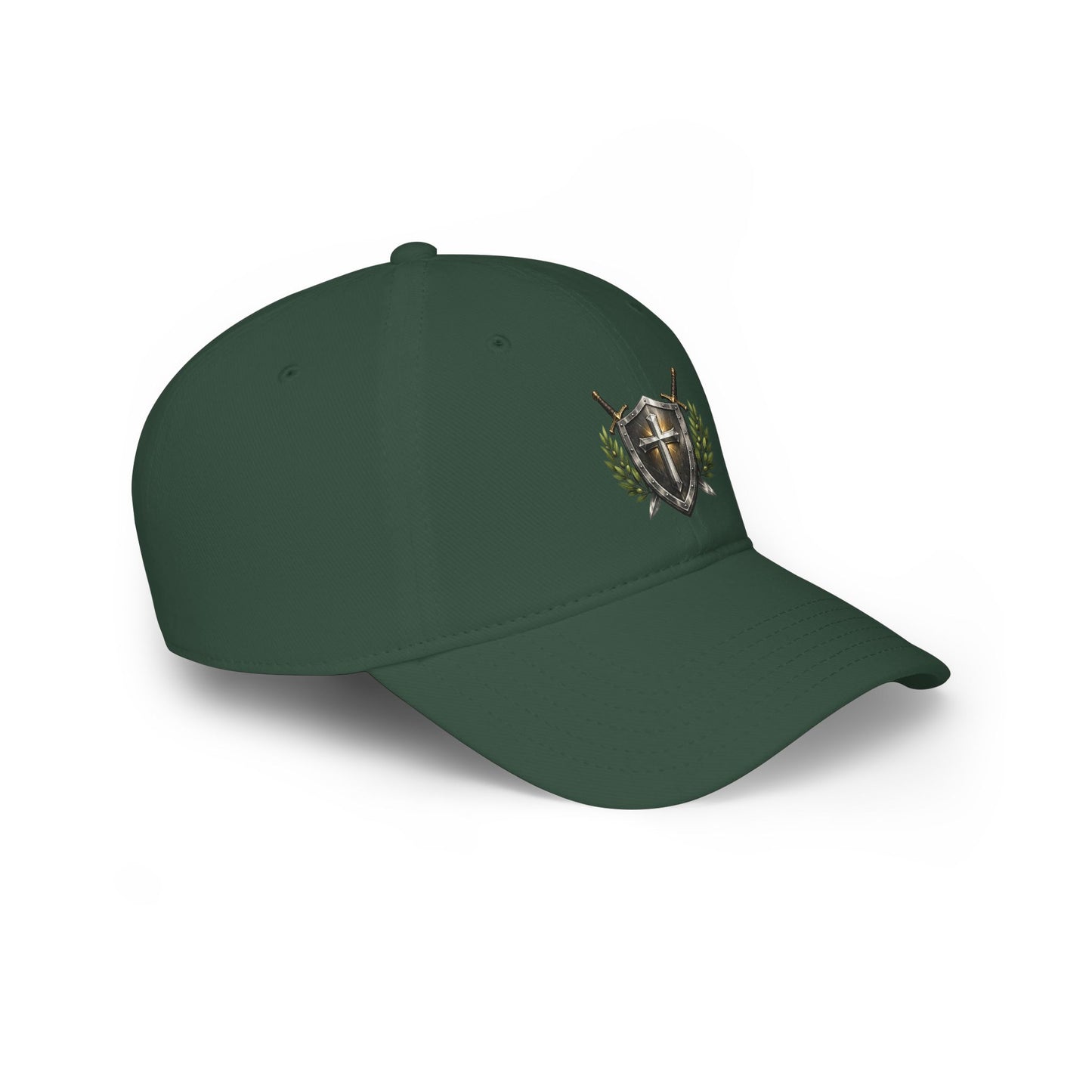 Shield & Swords Baseball Cap — Medieval Crest Hat for Knights, Renaissance Fairs & Cosplay