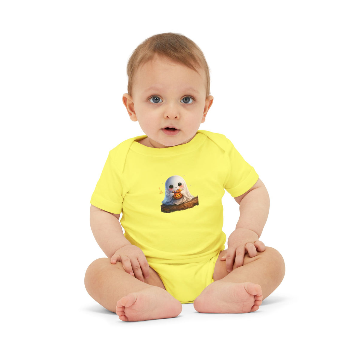 Baby Onesie with Cute Seal Pup Illustration — Infant Jersey One-Piece