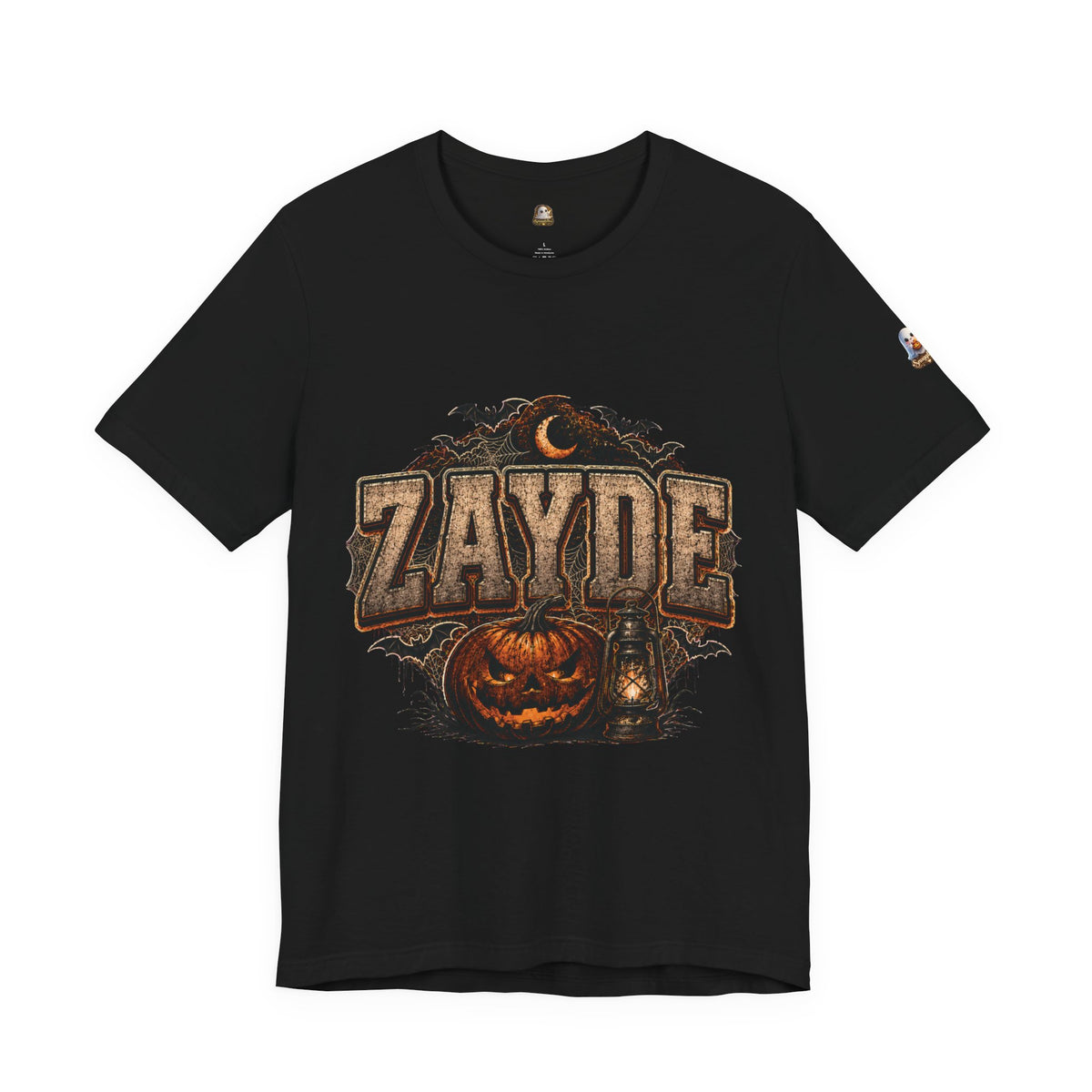 Halloween Pumpkin Name Tee — “ZAYDE” Vintage Spooky Graphic T-Shirt