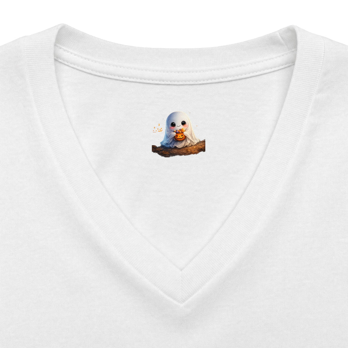 Halloween Boo Baby V-Neck Tee — Cute Trick-or-Treat Ghost Graphic