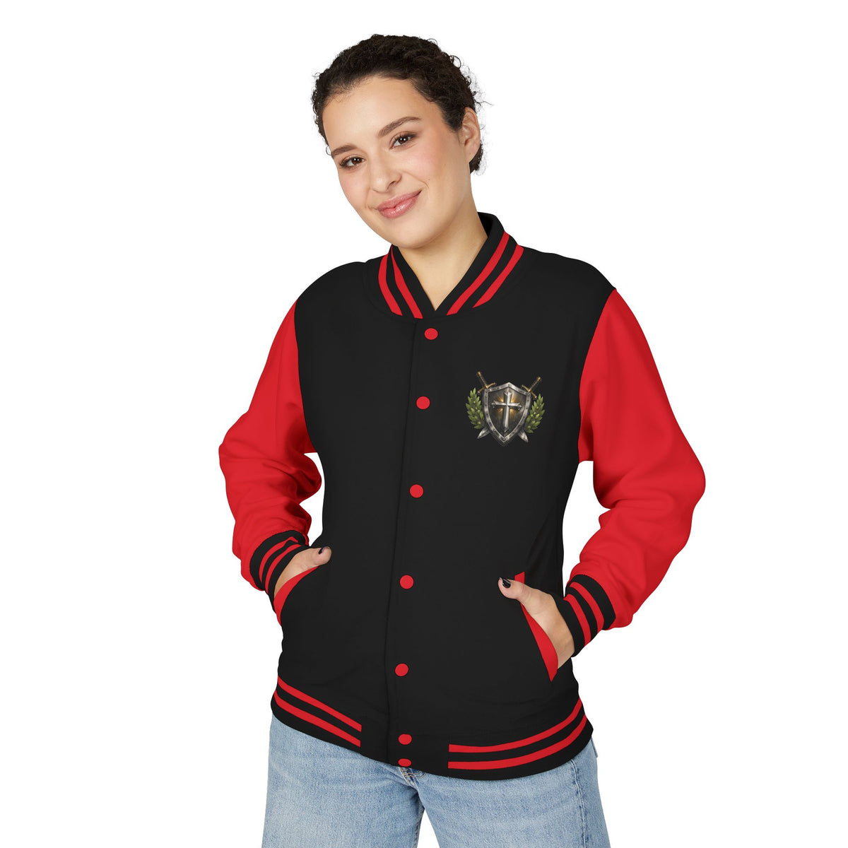 Letterman Jacket — "God's Got My Back" Compass Christian Varsity Jacket