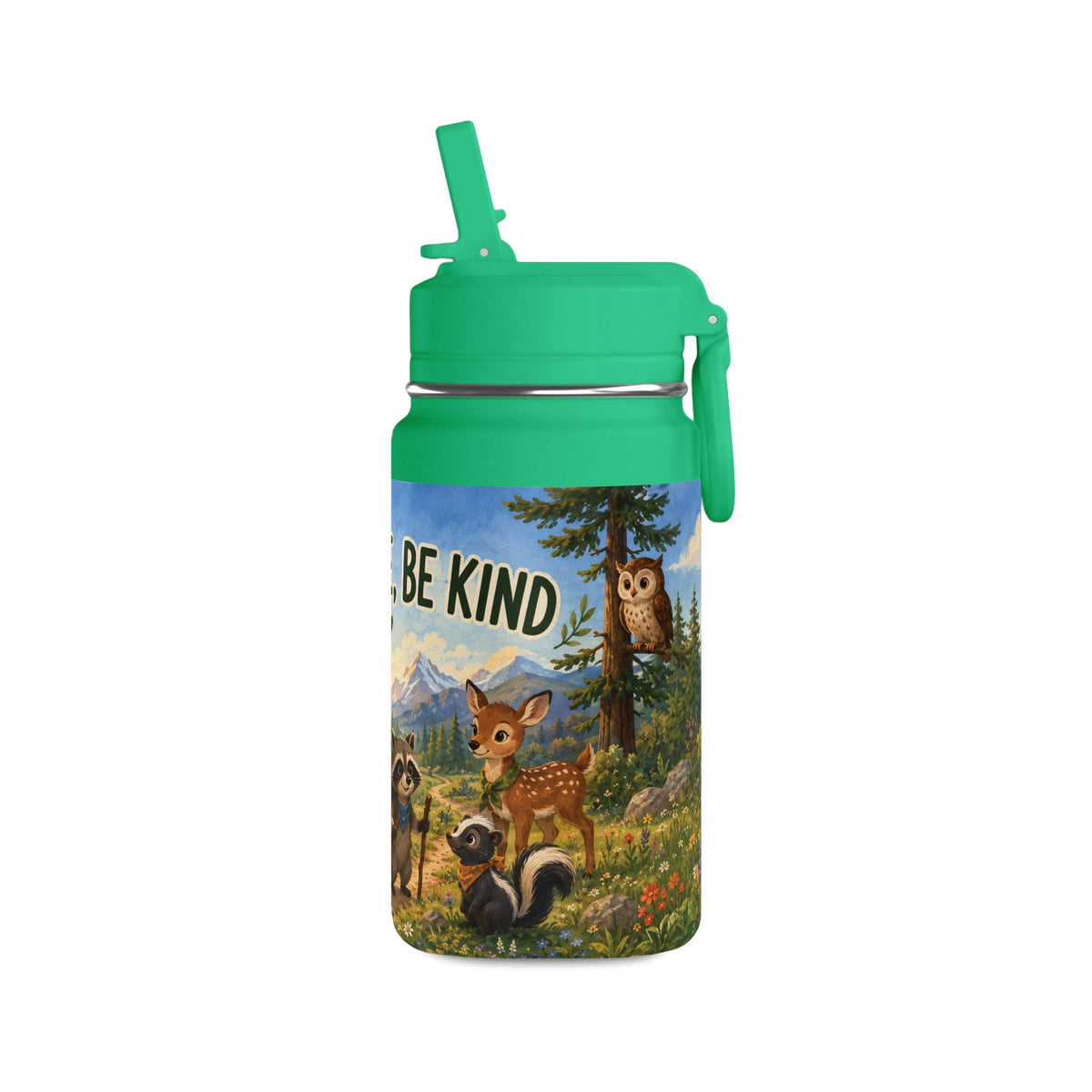 Mini Water Bottle — Be Brave, Be Kind Kids Stainless 14oz Bottle