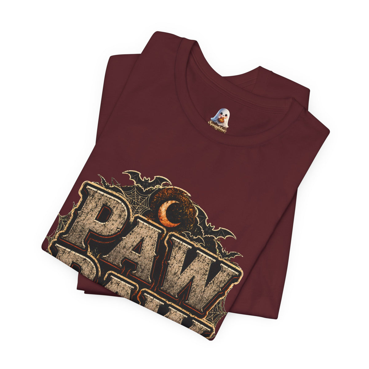 Paw Paw Halloween T‑Shirt — Vintage Pumpkin & Bats Scary Grandpa Tee