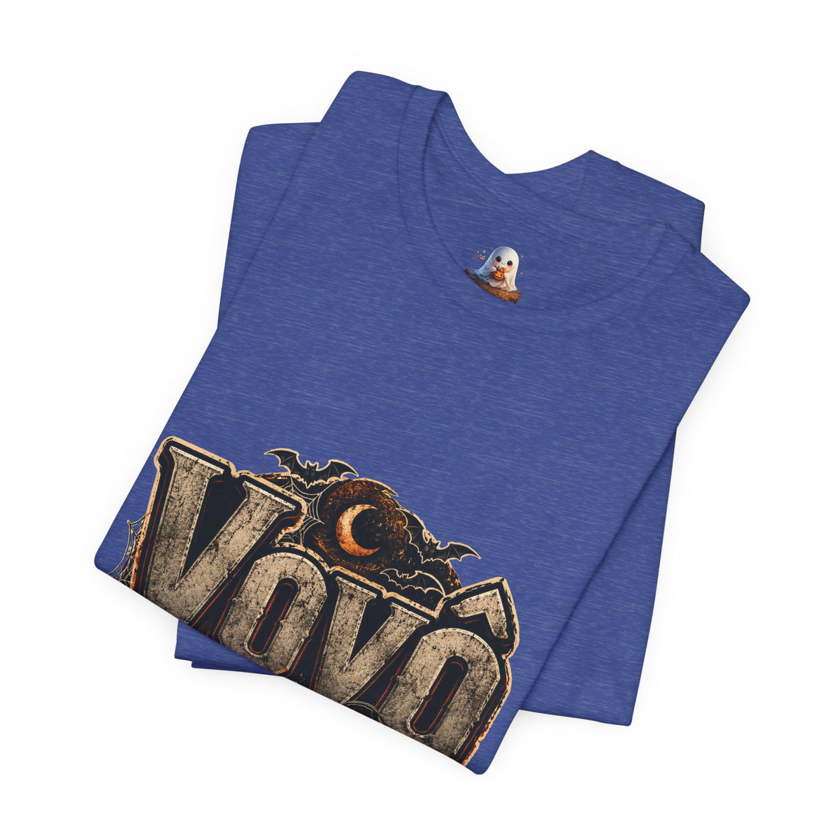 Vovó Halloween Tee — Vintage Pumpkin & Haunted Moon Graphic T-Shirt