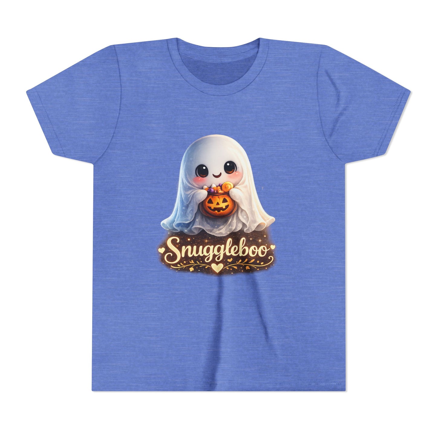 Youth Tee — Cute 'Snuggleboo' Ghost Halloween T-Shirt