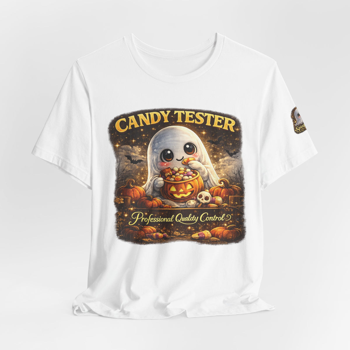 Candy Tester Ghost Halloween T-Shirt — Cute Pumpkin Trick-or-Treat Tee