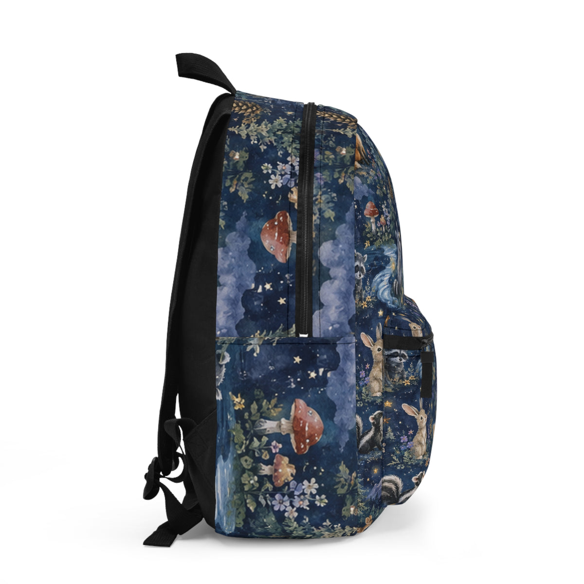 Nighttime Forest Animals Backpack — Moonlit Woodland Kids Bag