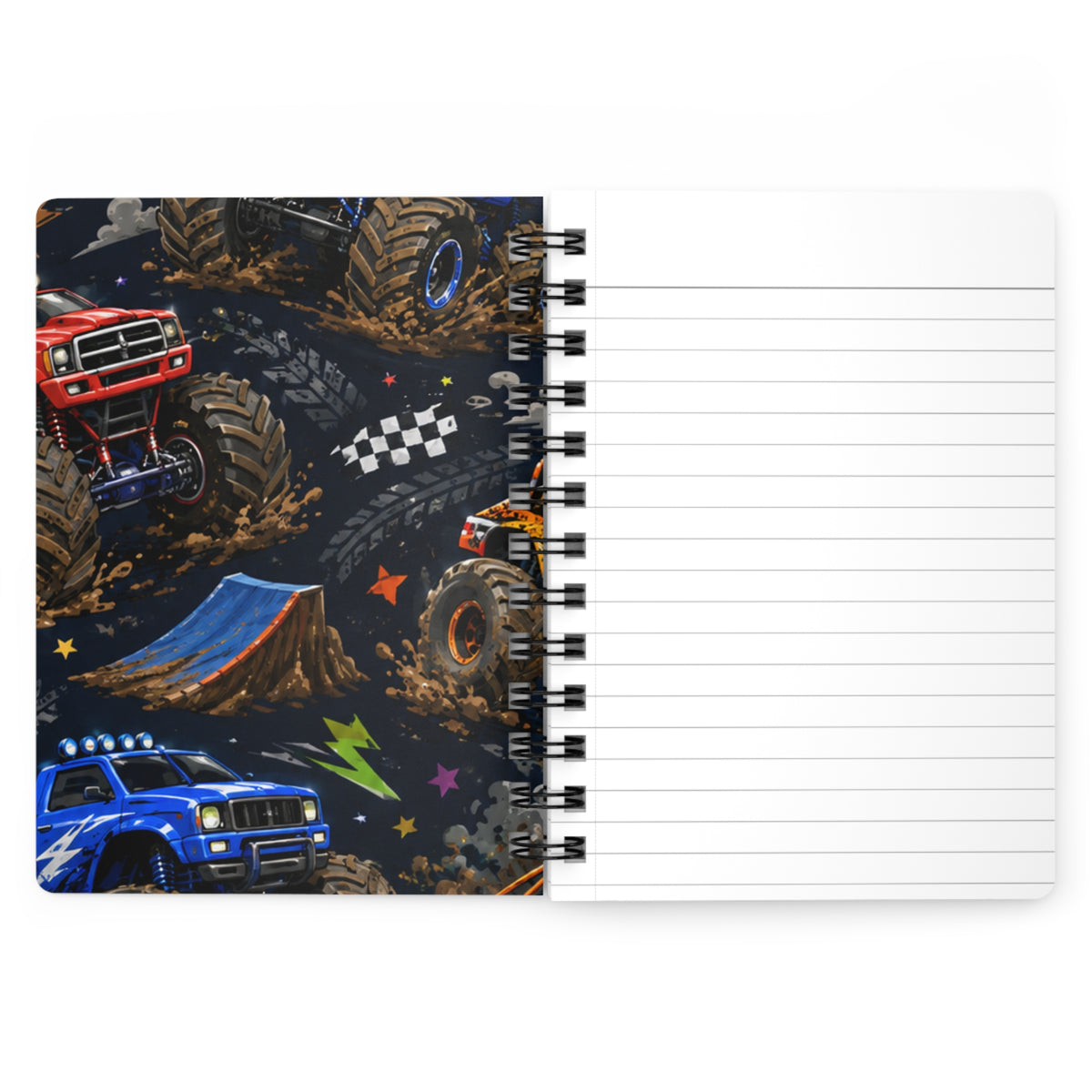 Monster Truck Spiral Notebook — Kids Racing Journal