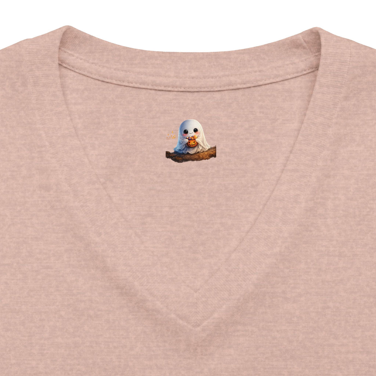 BEBE Halloween Graphic V-Neck Tee