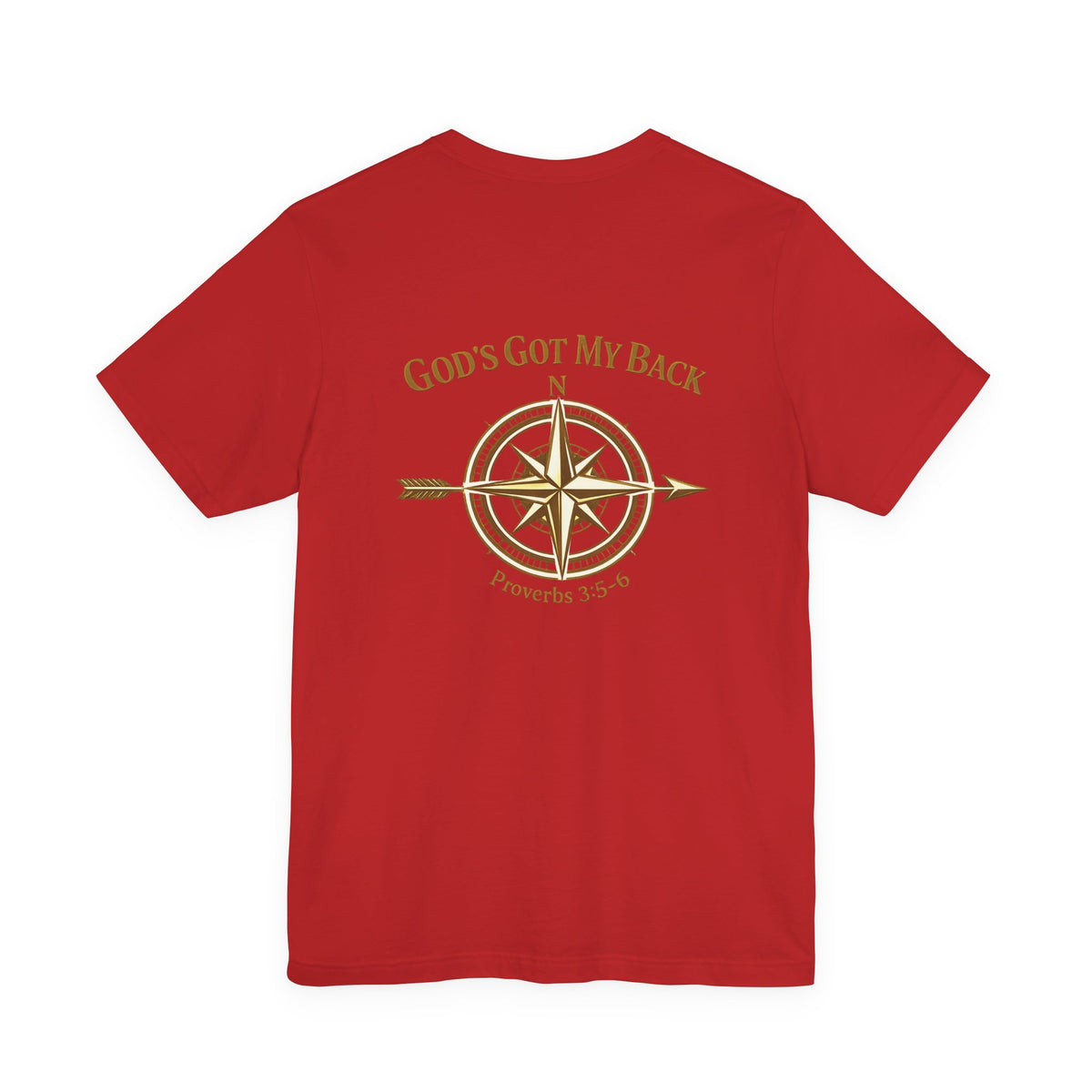 God’s Got My Back Compass T‑Shirt — Proverbs 3:5‑6 Inspirational Tee