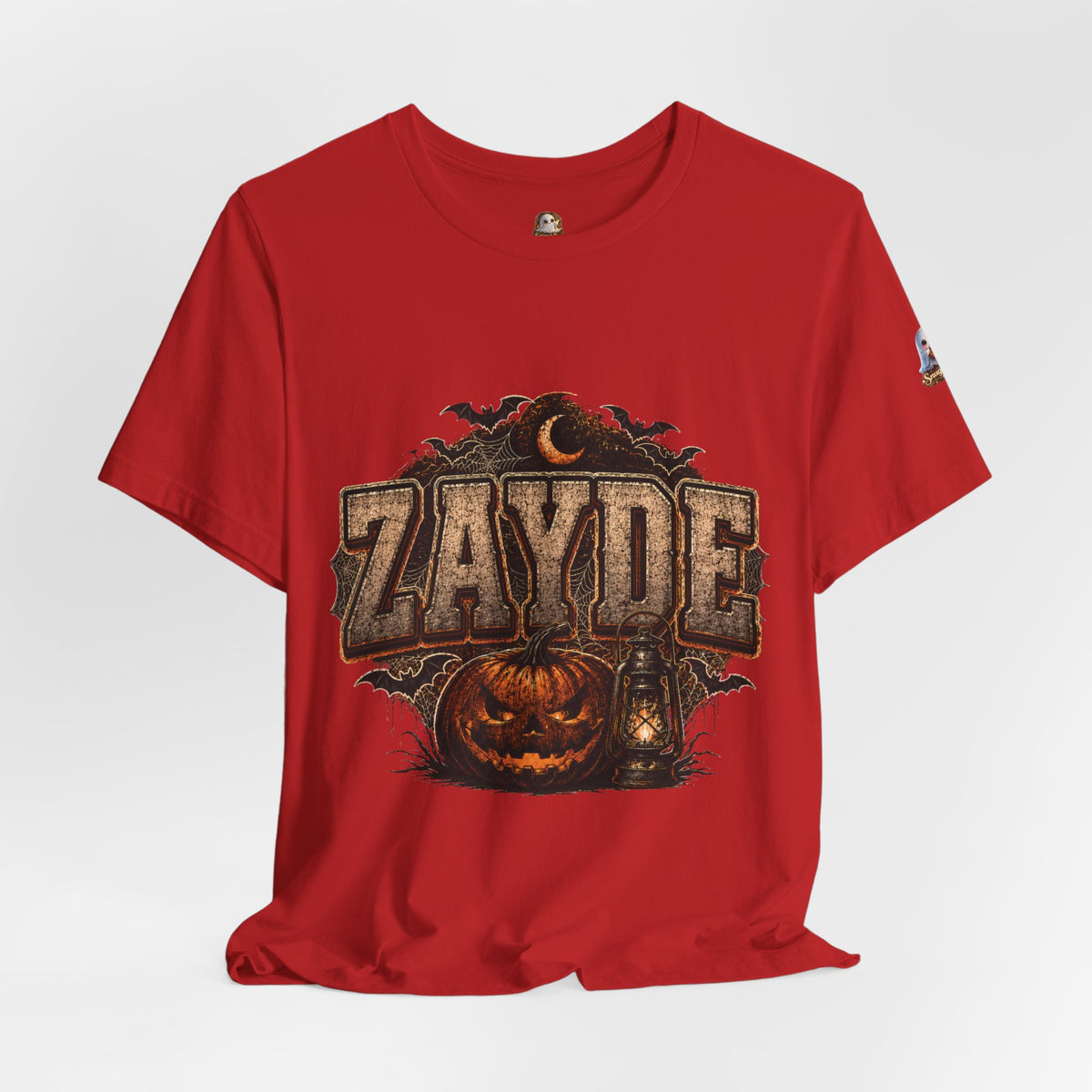 Halloween Pumpkin Name Tee — “ZAYDE” Vintage Spooky Graphic T-Shirt
