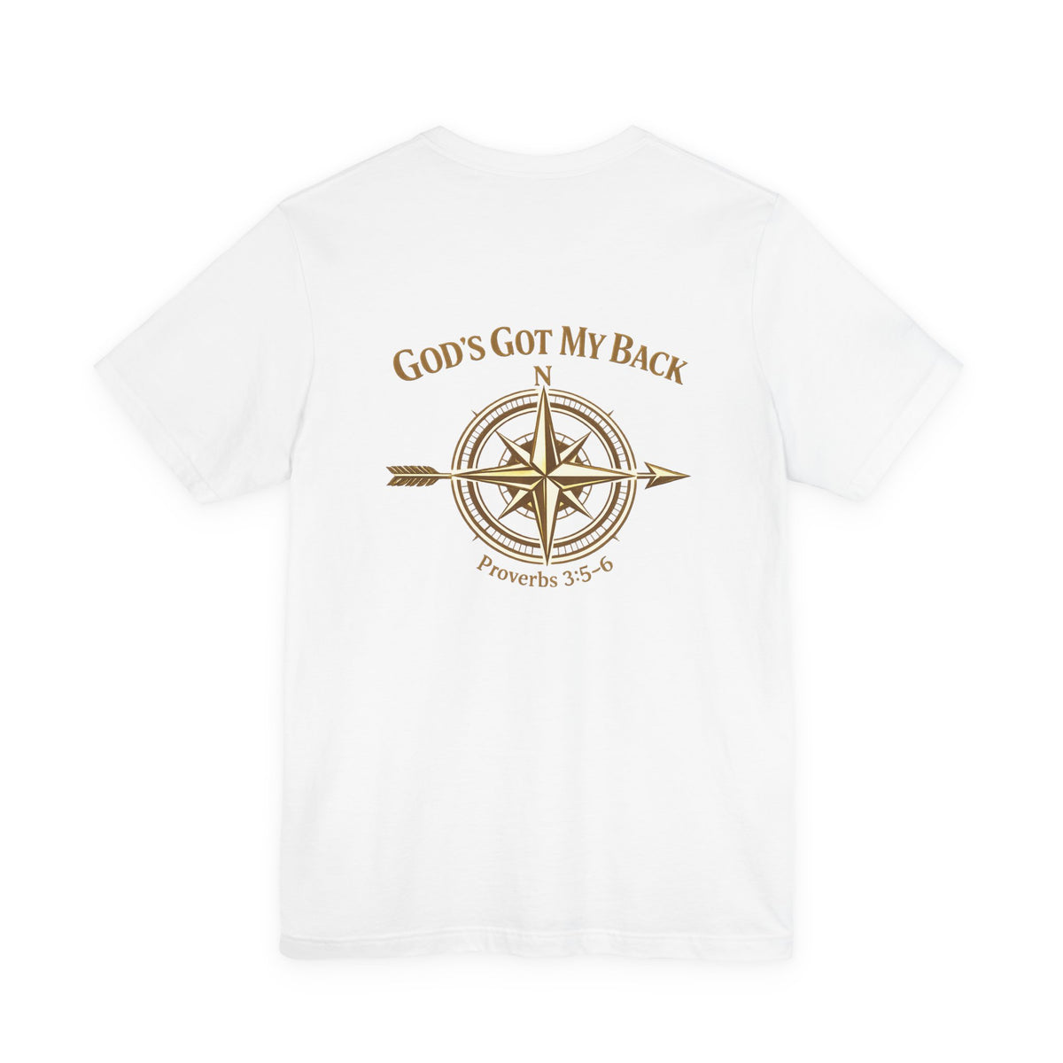 God’s Got My Back Compass T‑Shirt — Proverbs 3:5‑6 Inspirational Tee