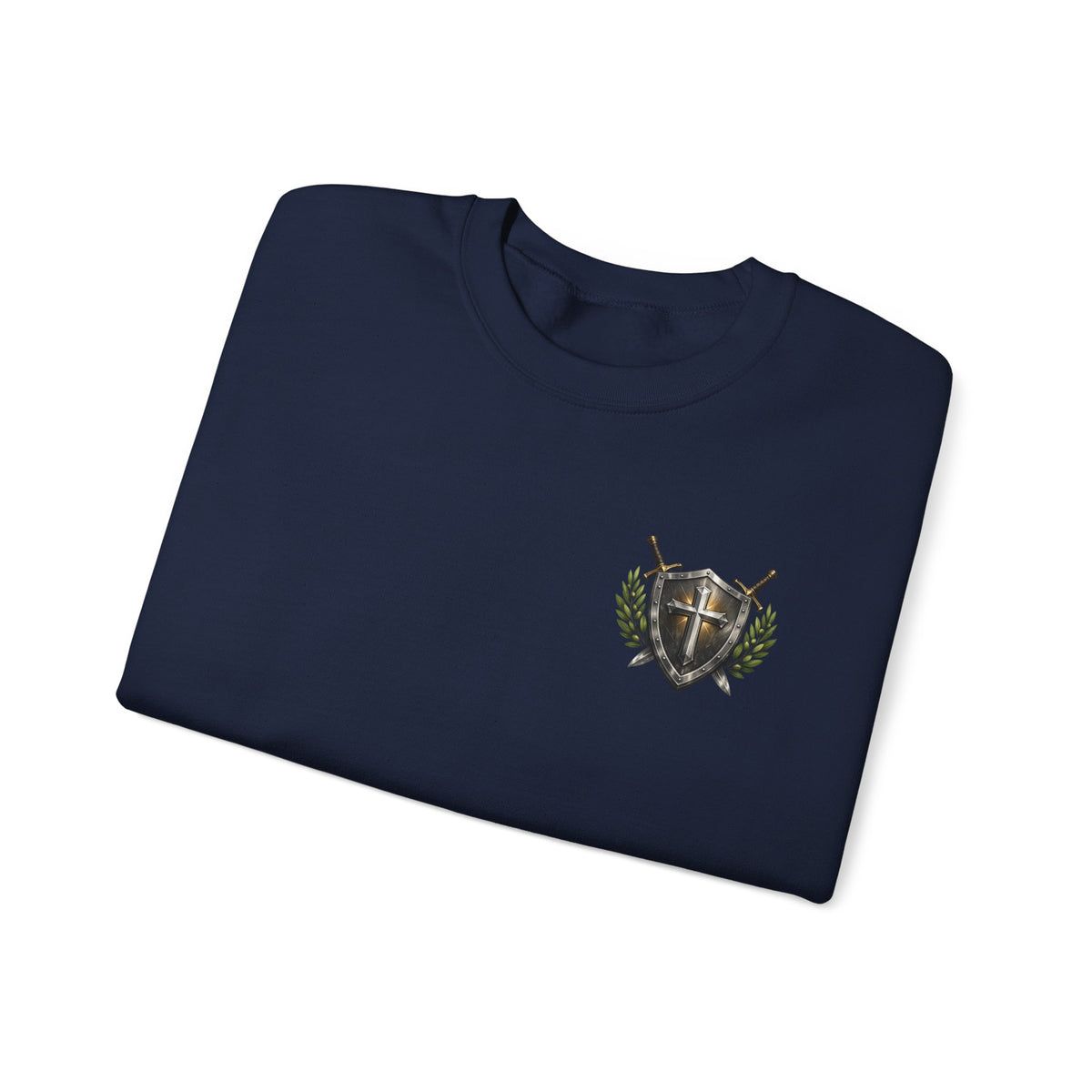 Compass Crewneck Sweatshirt — "God's Got My Back" Proverbs 3:5-6 Christian Pullover