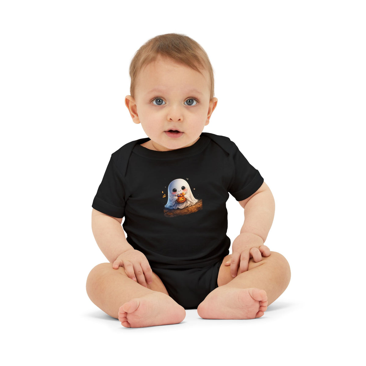 Baby Onesie with Cute Seal Pup Illustration — Infant Jersey One-Piece