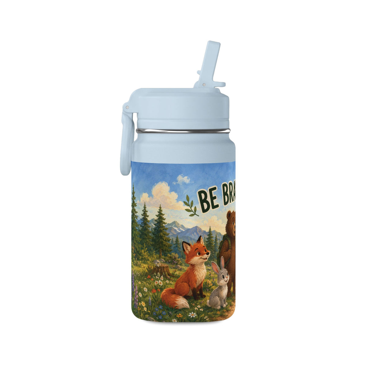 Mini Water Bottle — Be Brave, Be Kind Kids Stainless 14oz Bottle