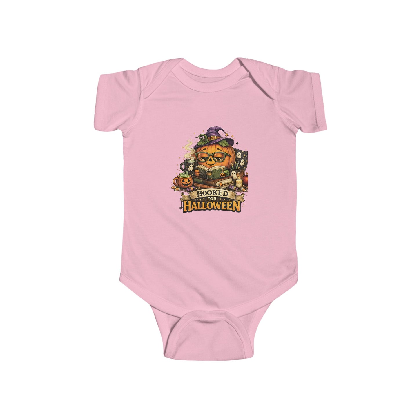 Halloween Pumpkin Baby Bodysuit — 'Spooked for Halloween' Infant Onesie