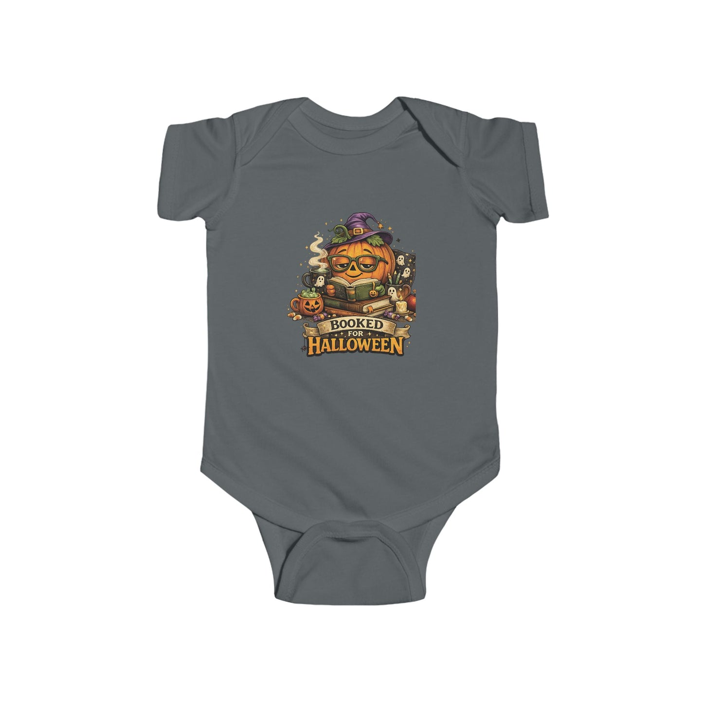Halloween Pumpkin Baby Bodysuit — 'Spooked for Halloween' Infant Onesie