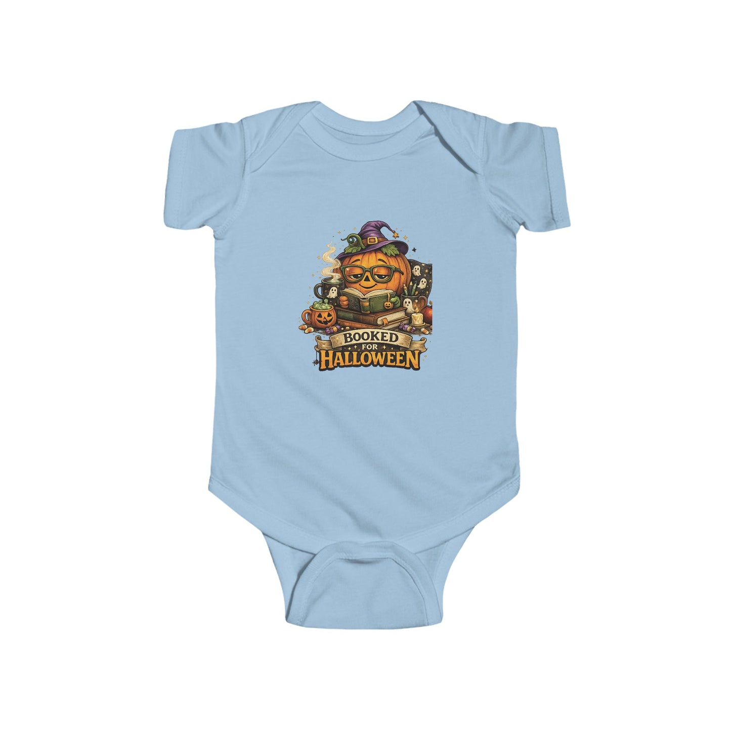 Halloween Pumpkin Baby Bodysuit — 'Spooked for Halloween' Infant Onesie