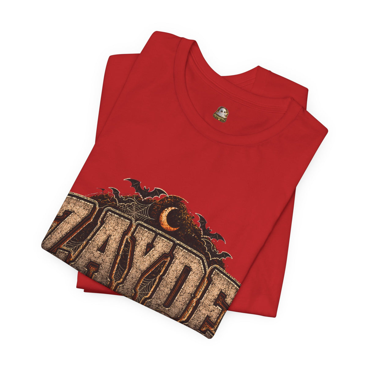 Halloween Pumpkin Name Tee — “ZAYDE” Vintage Spooky Graphic T-Shirt
