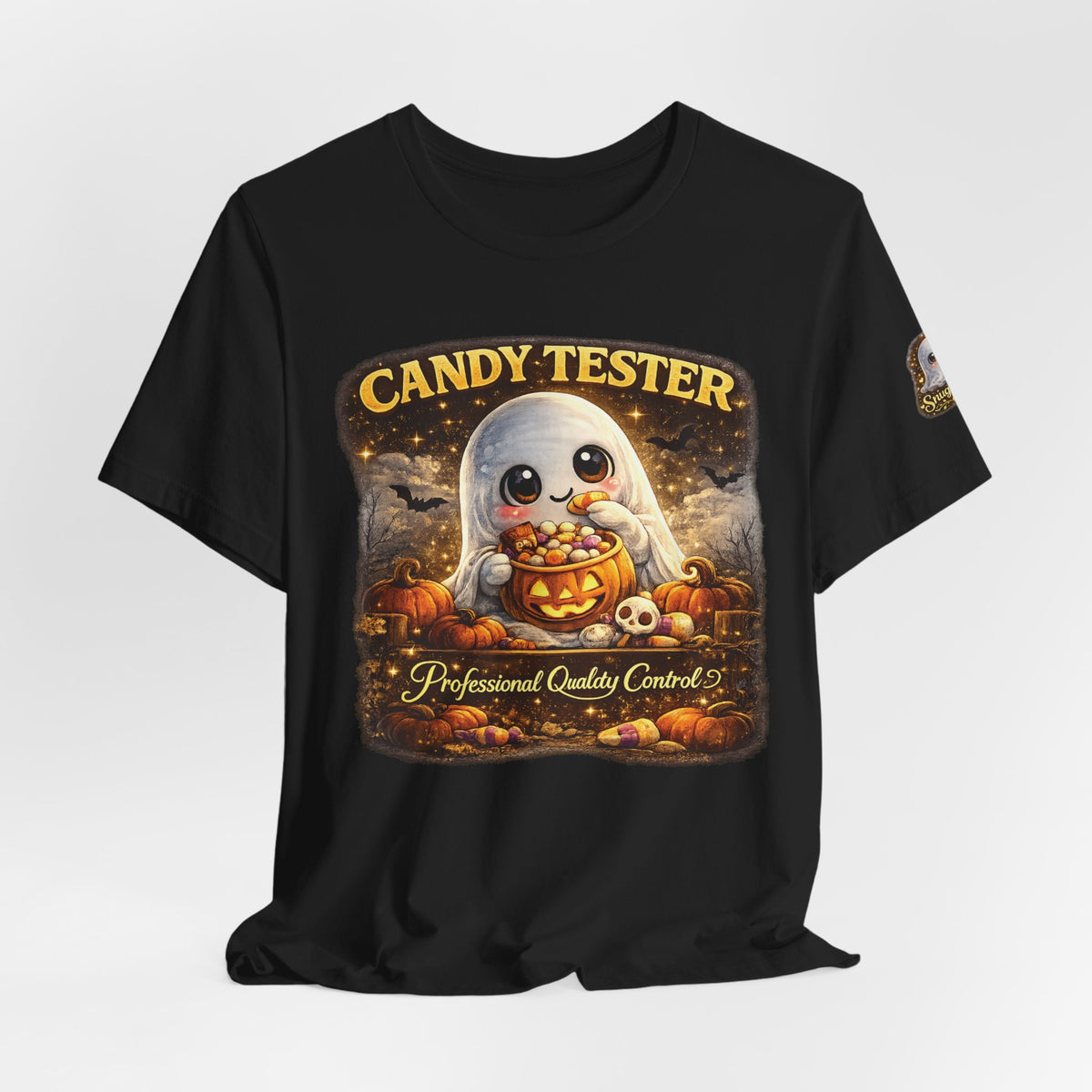 Candy Tester Ghost Halloween T-Shirt — Cute Pumpkin Trick-or-Treat Tee
