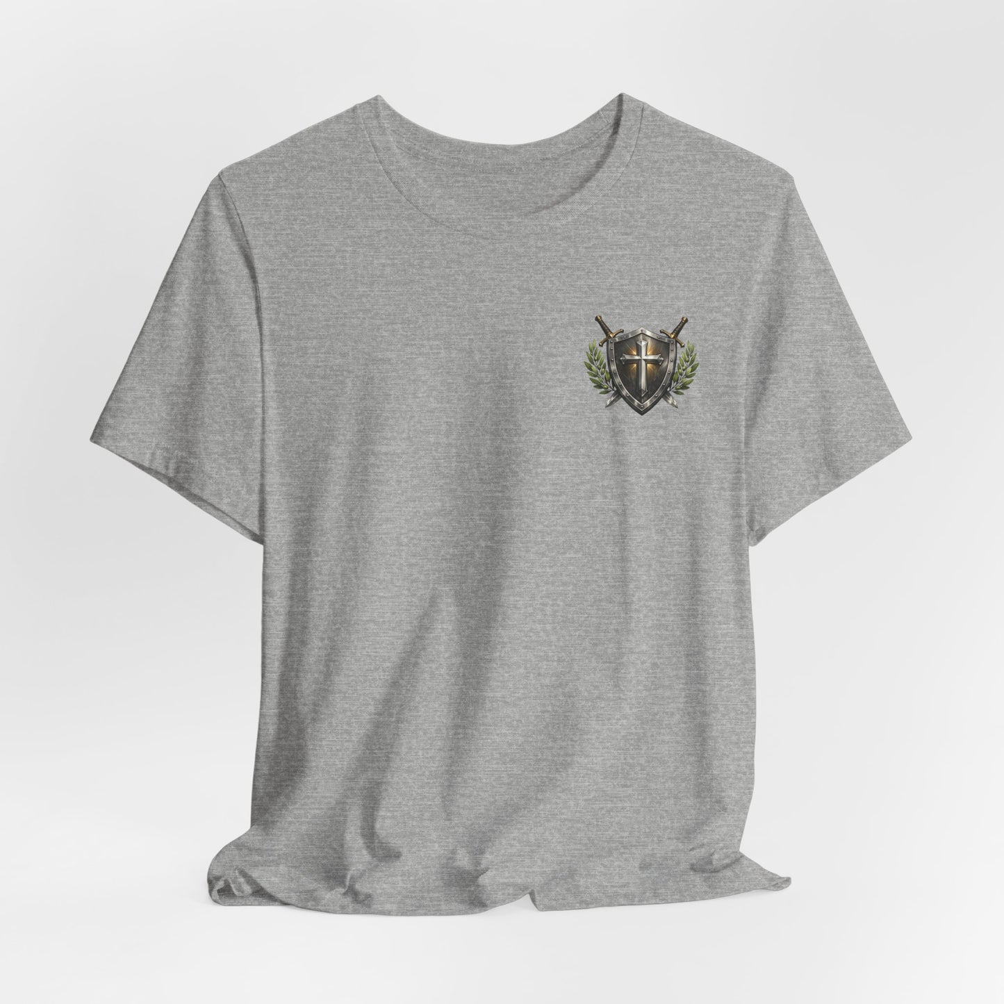 God's Got My Back Shield Tee — Christian Faith Cross T-Shirt