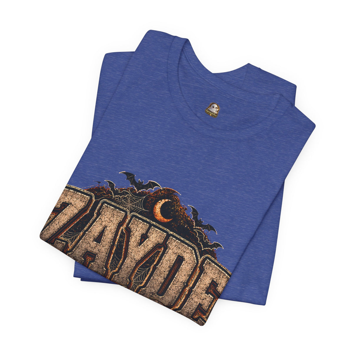 Halloween Pumpkin Name Tee — “ZAYDE” Vintage Spooky Graphic T-Shirt