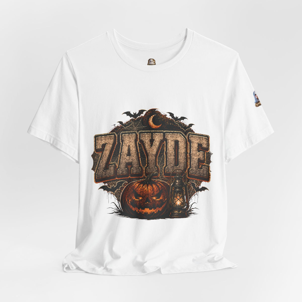 Halloween Pumpkin Name Tee — “ZAYDE” Vintage Spooky Graphic T-Shirt