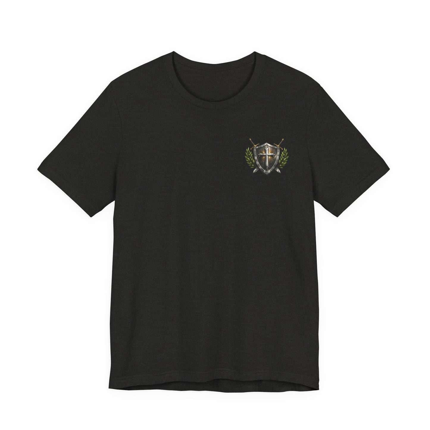God's Got My Back Shield Tee — Christian Faith Cross T-Shirt