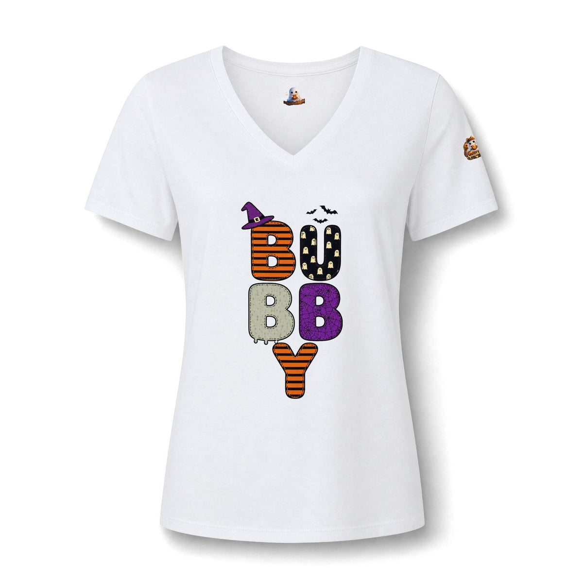 Halloween Boo Baby V-Neck Tee — Cute Trick-or-Treat Ghost Graphic