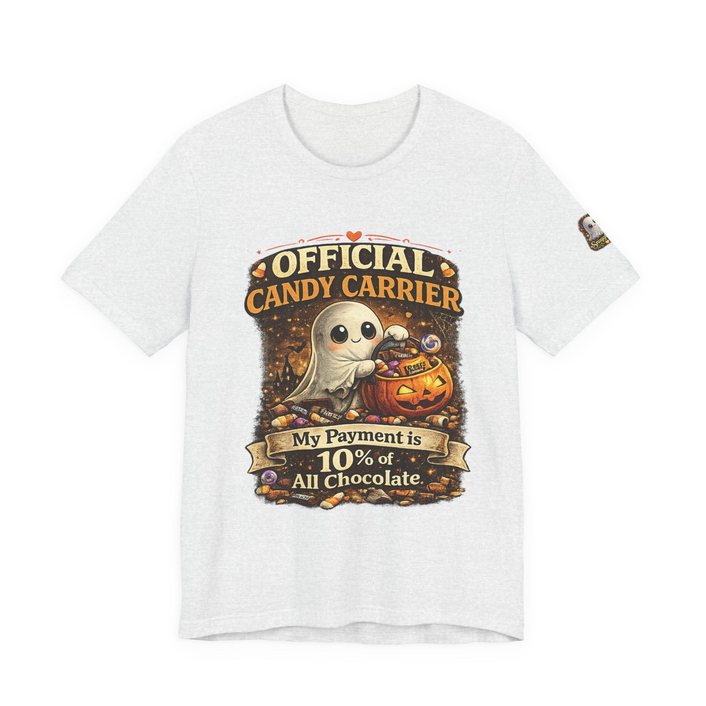 Official Candy Carrier T‑Shirt — "My Payment is 10% of All Chocolate" Halloween Tee