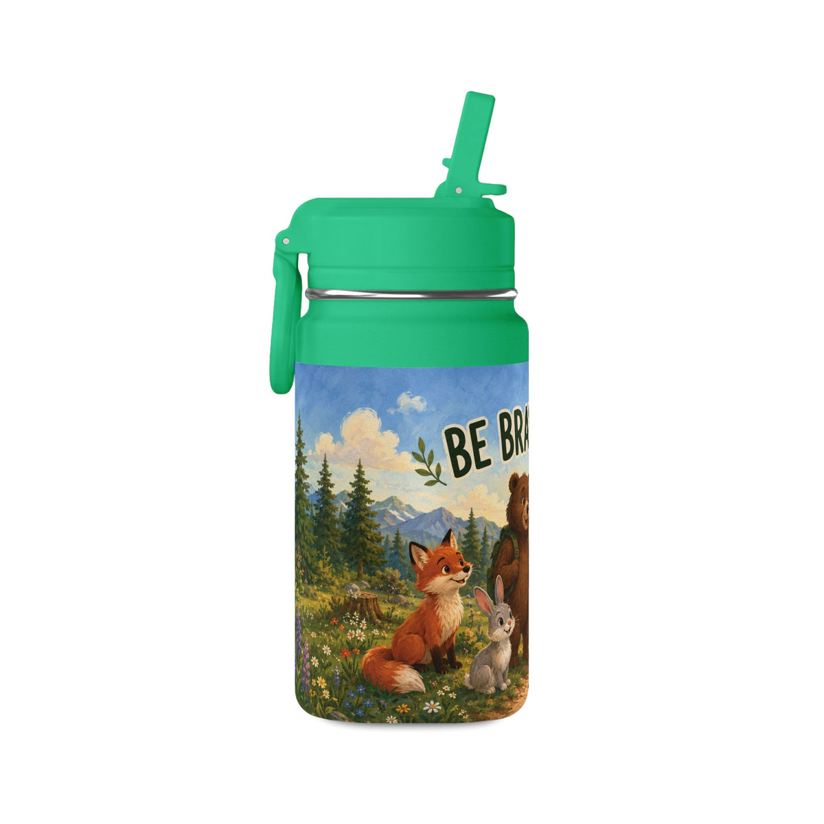 Mini Water Bottle — Be Brave, Be Kind Kids Stainless 14oz Bottle