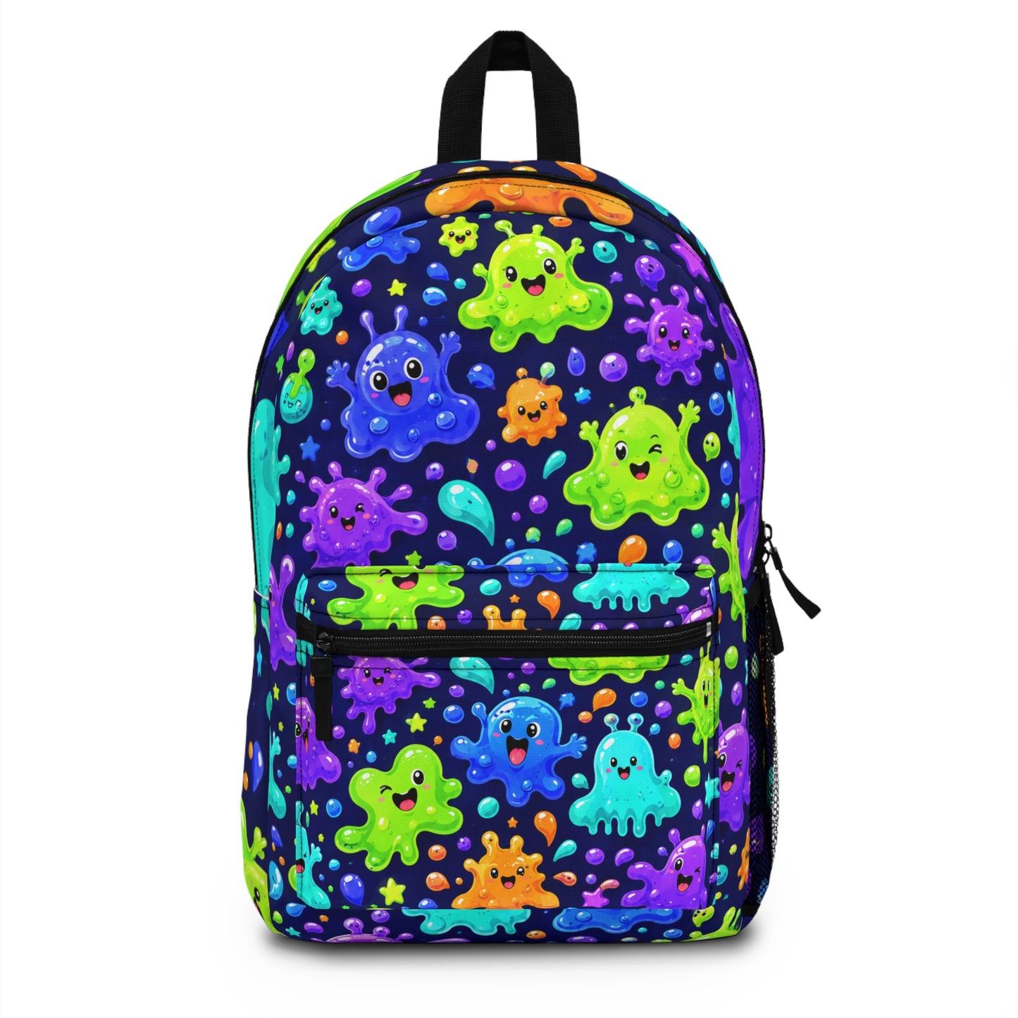 Neon Slime Monster Backpack — Cute Colorful Kids School Bag