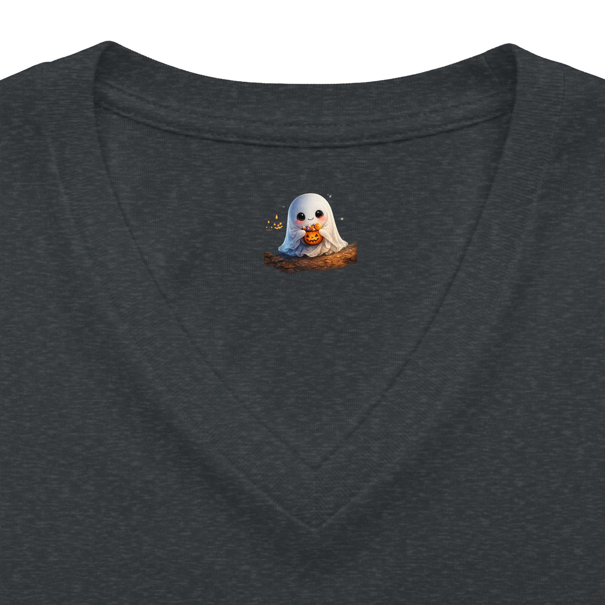 Halloween Boo Baby V-Neck Tee — Cute Trick-or-Treat Ghost Graphic