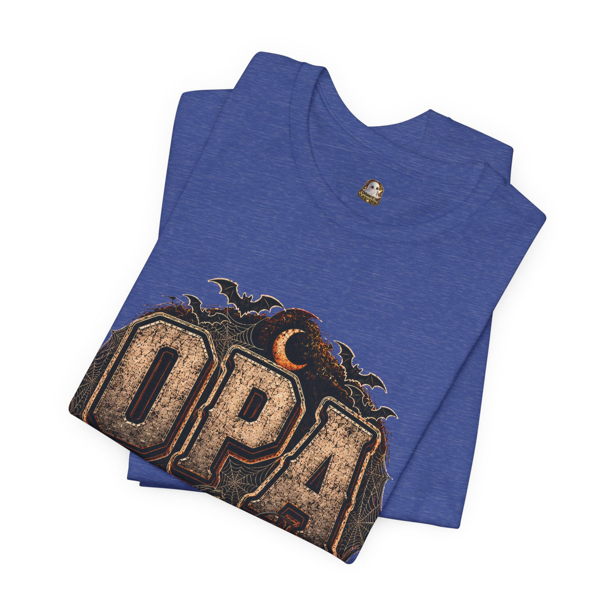 OPA Halloween Tee — Vintage Pumpkin, Lantern & Bat Graphic T-Shirt