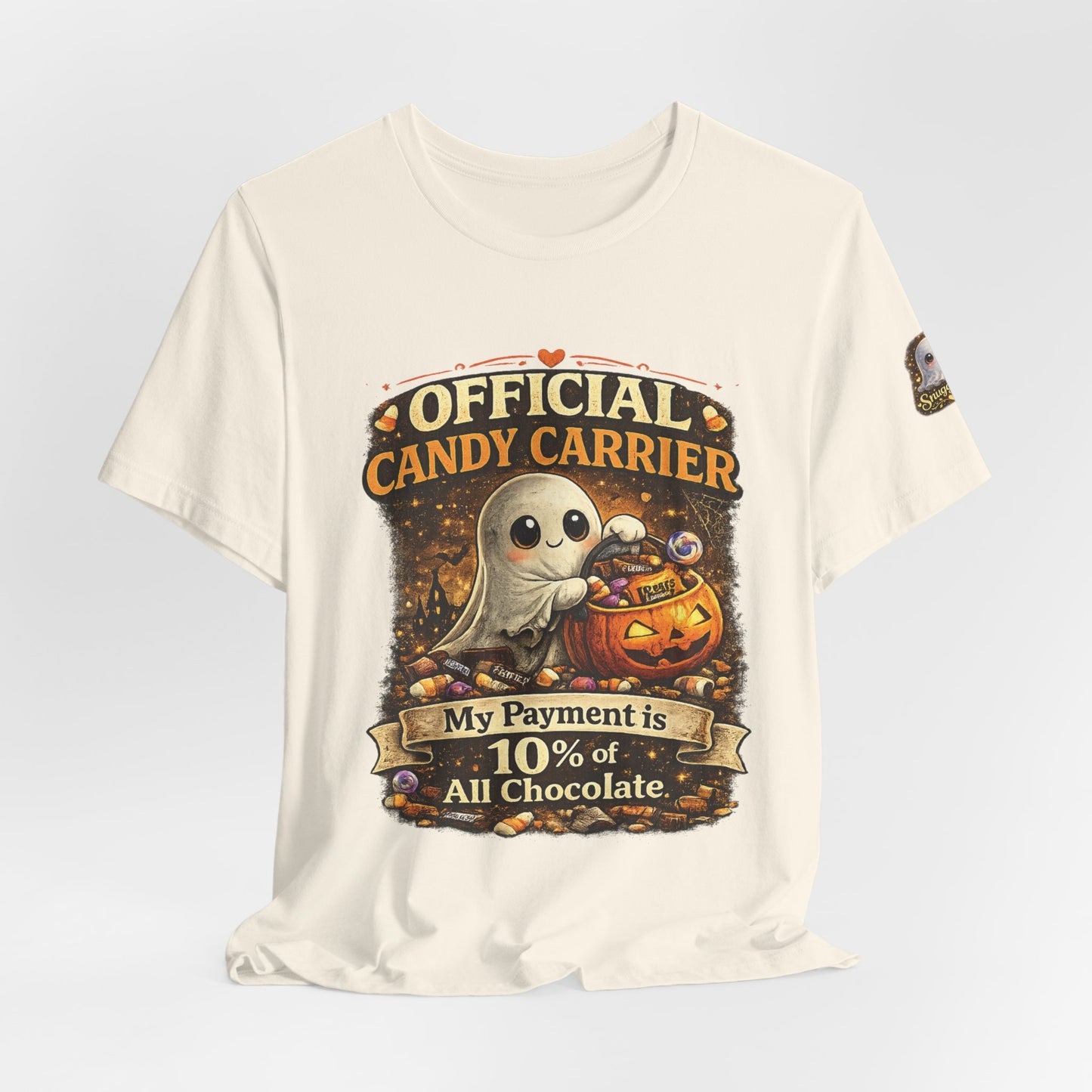 Official Candy Carrier T‑Shirt — "My Payment is 10% of All Chocolate" Halloween Tee