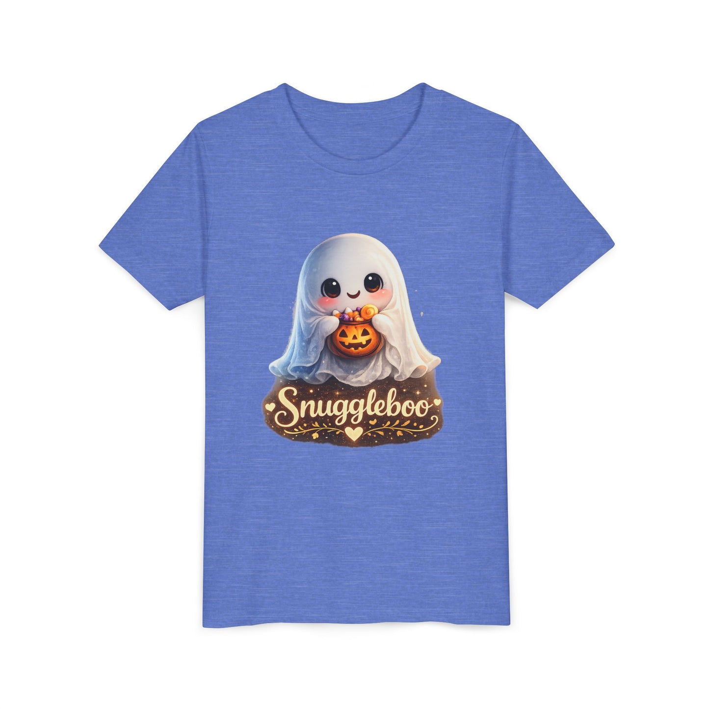 Youth Tee — Cute 'Snuggleboo' Ghost Halloween T-Shirt