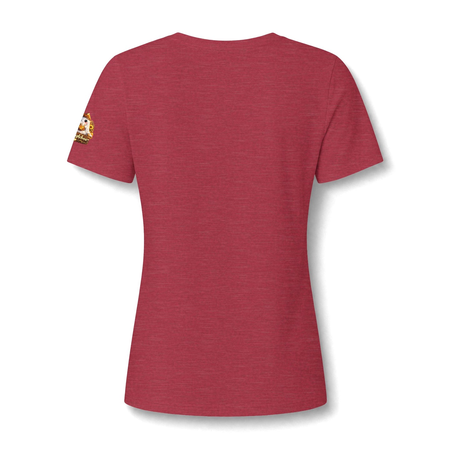 Women's V-Neck Tee — Halloween 'DADI' Colorful Drip Letters Design