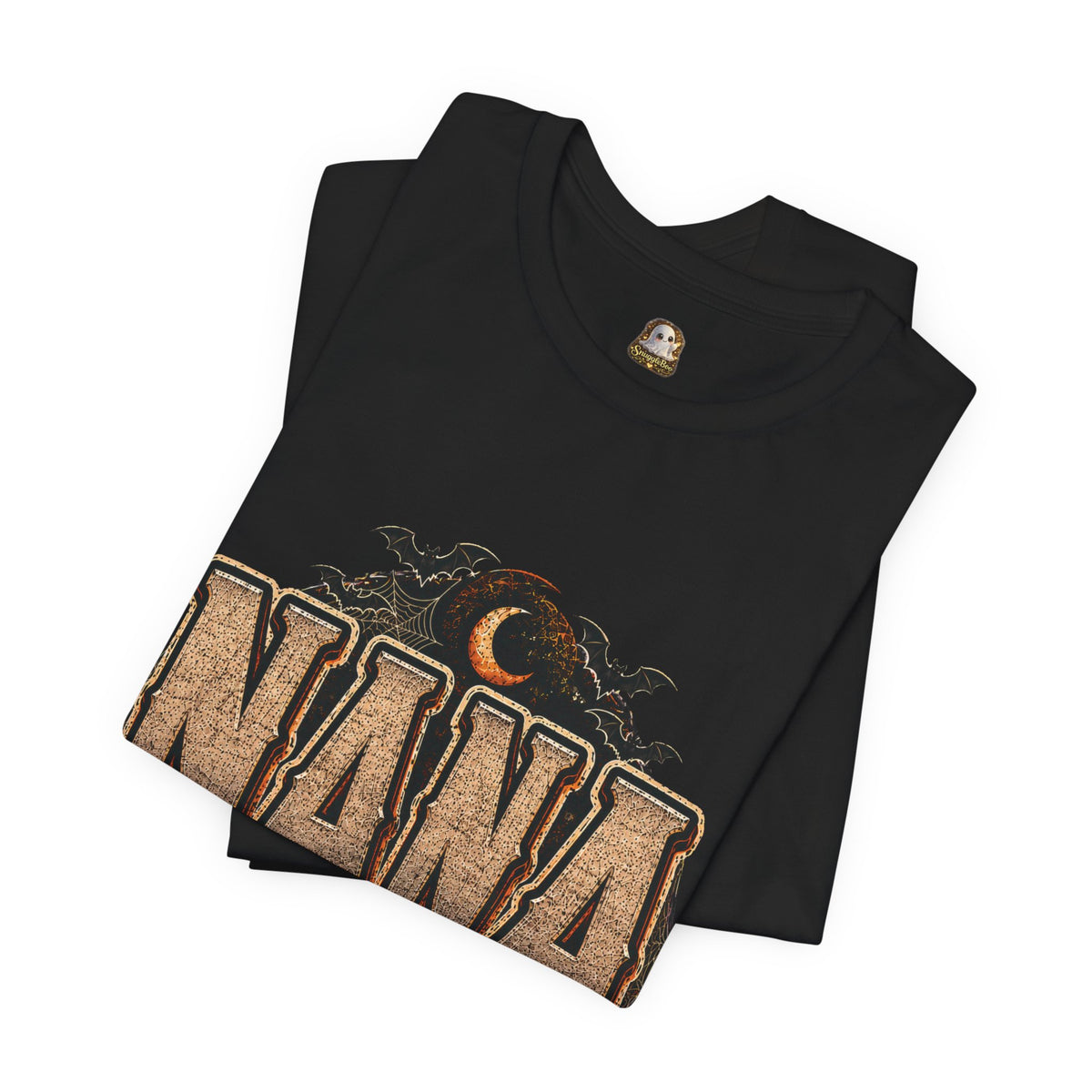 Nana Halloween Tee — Pumpkin, Bats & Lantern Graphic Shirt