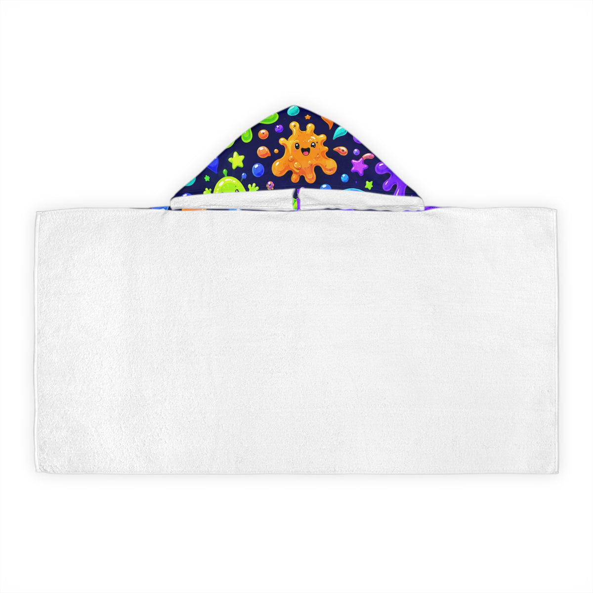 Kids Hooded Towel — Colorful Cute Slime Monsters Beach & Bath Wrap