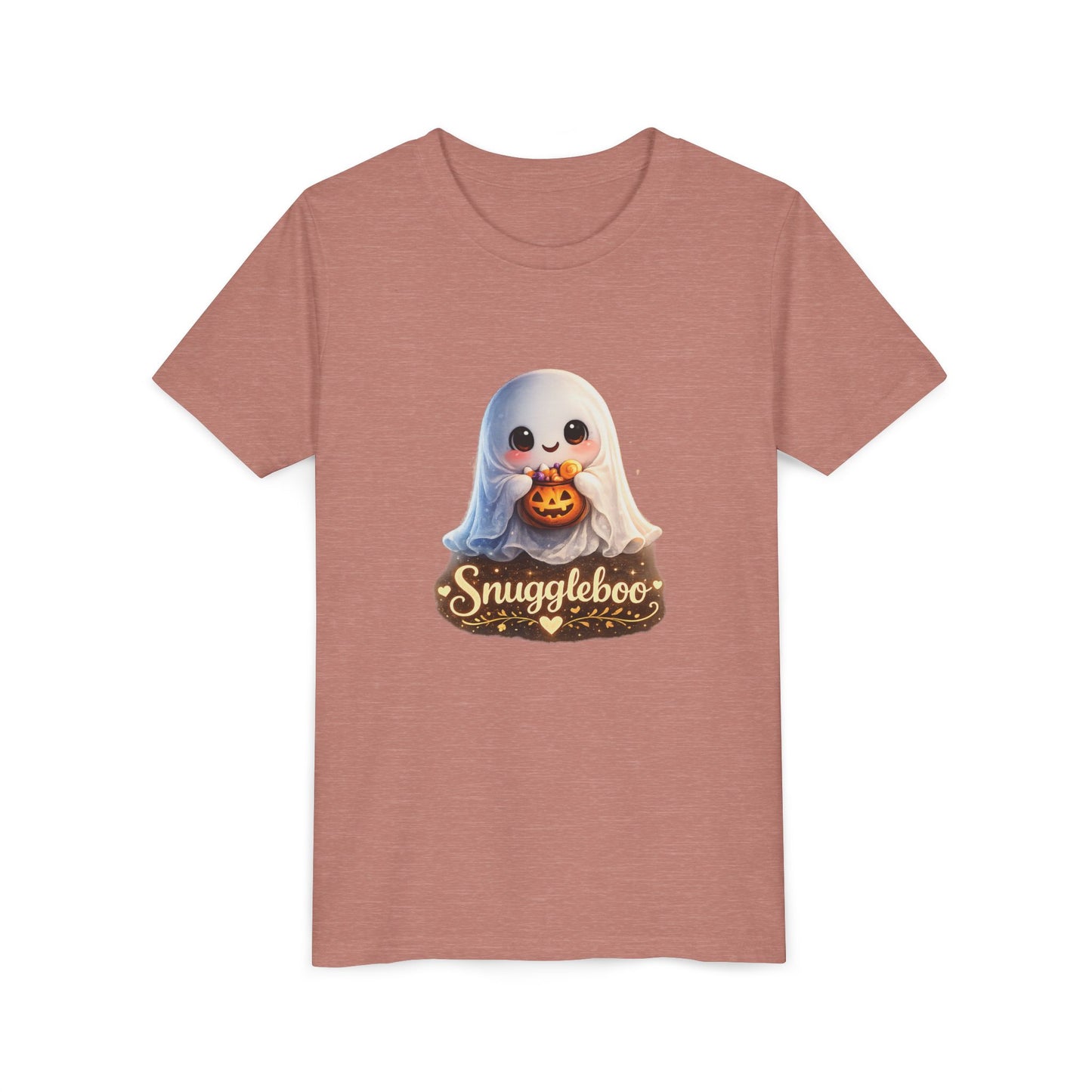 Youth Tee — 'Snuggleboo' Cute Halloween Ghost Shirt